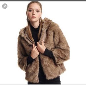 Juicy Couture faux fur hooded jacket M